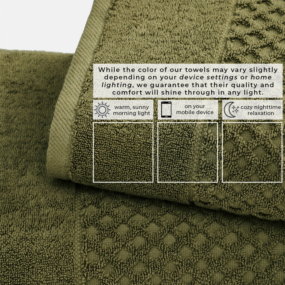 Grayson Diamond Waffle Cotton Towels
