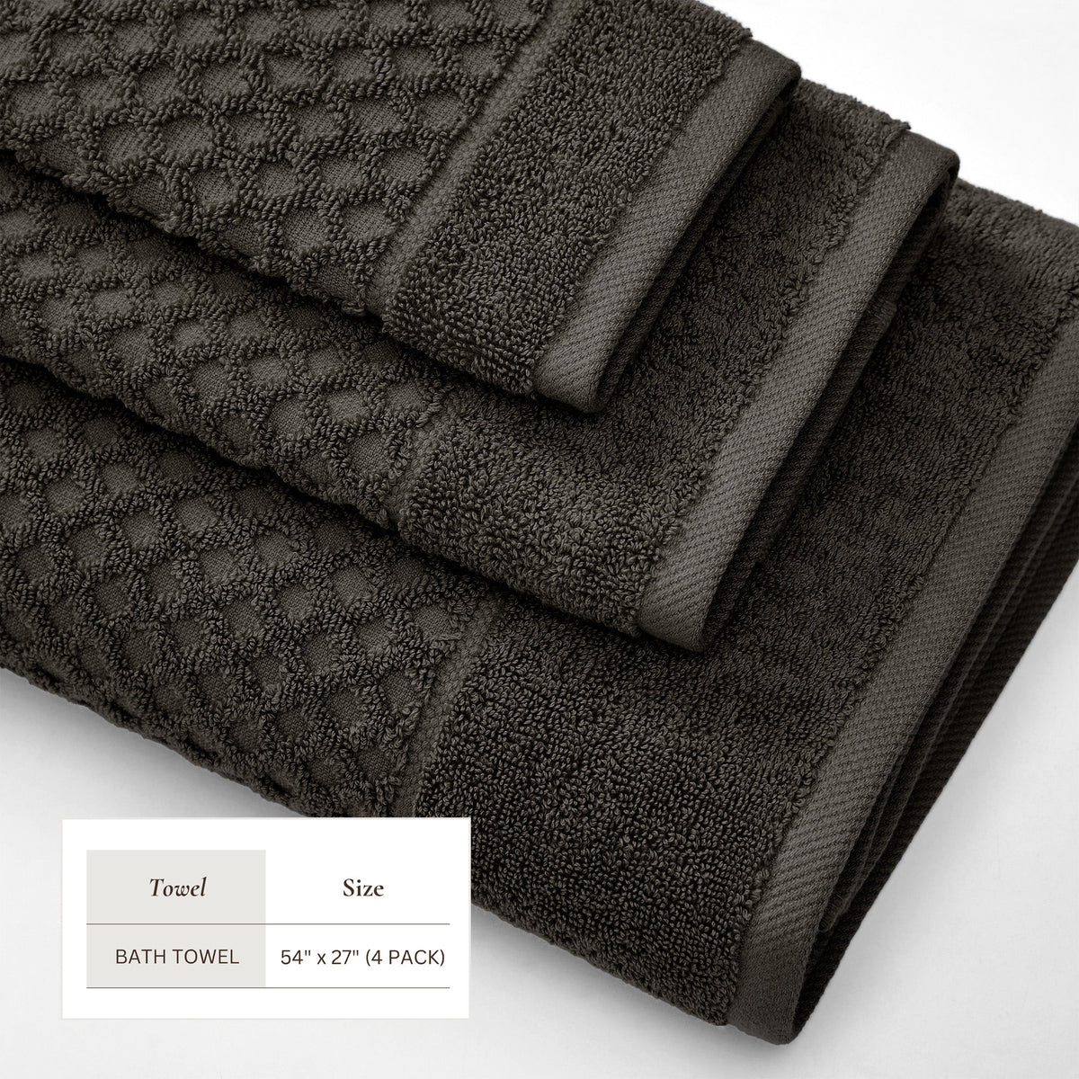 Grayson Diamond Waffle Cotton Towels