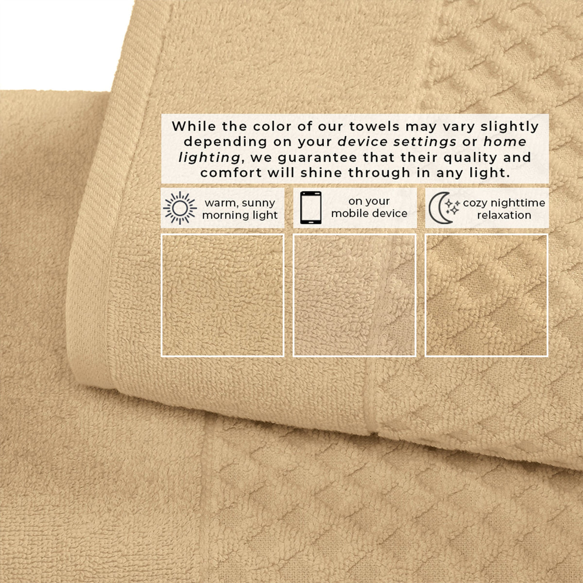 Grayson Diamond Waffle Cotton Towels