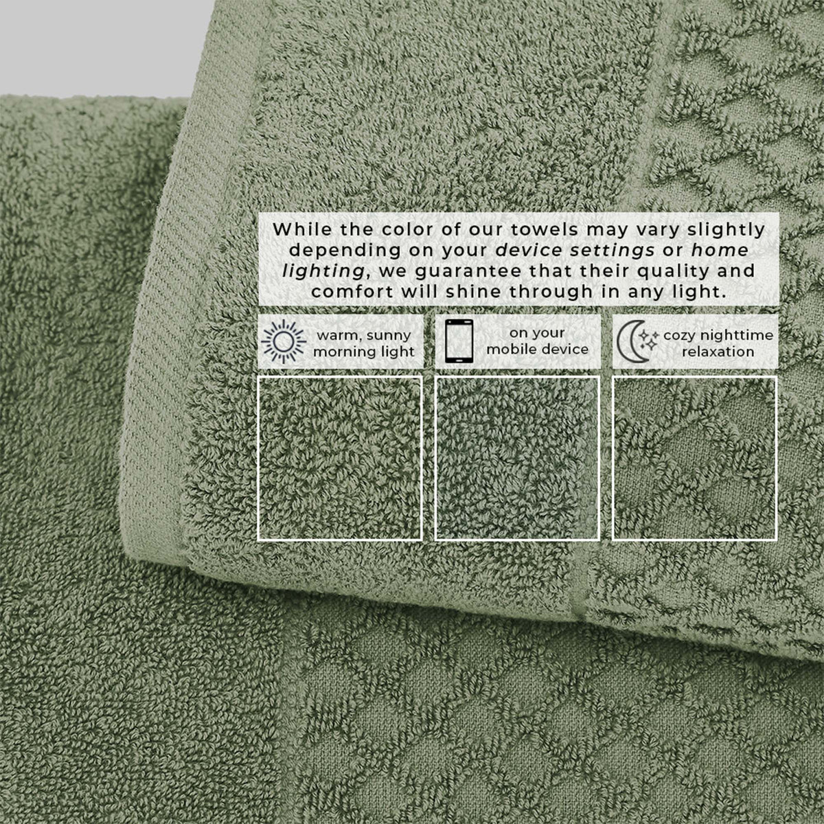 Grayson Diamond Waffle Cotton Towels