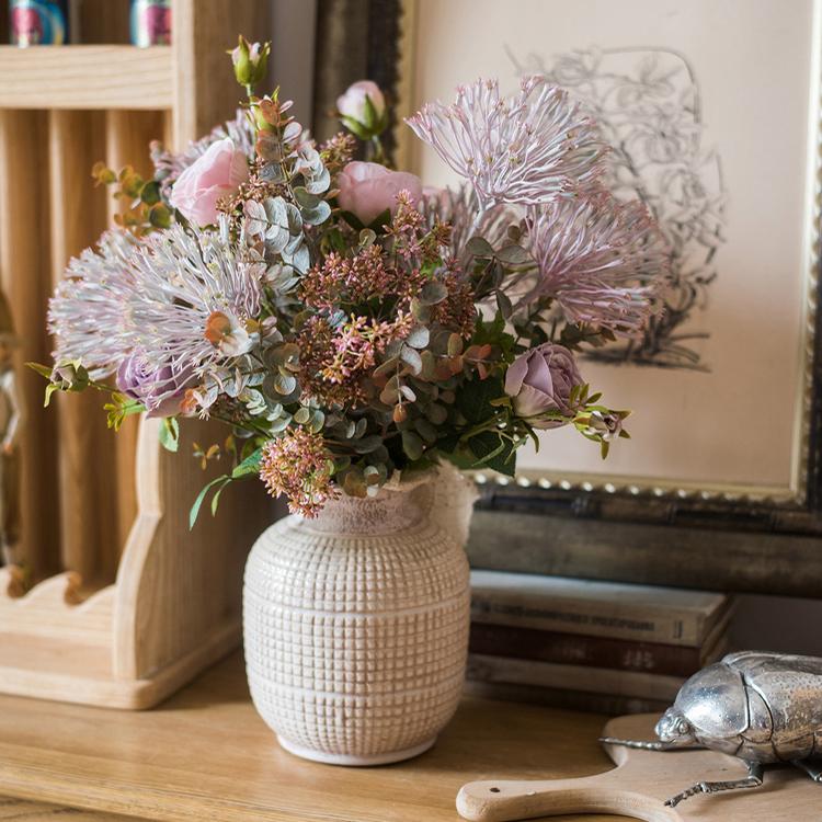 Textured Ceramic Jar Vase