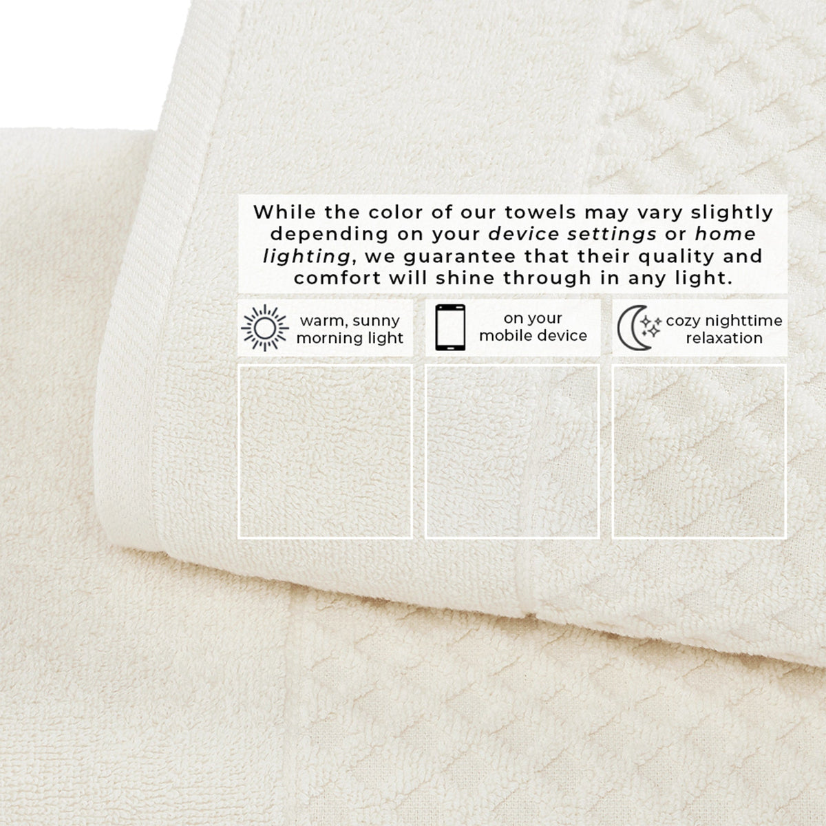 Grayson Diamond Waffle Cotton Towels