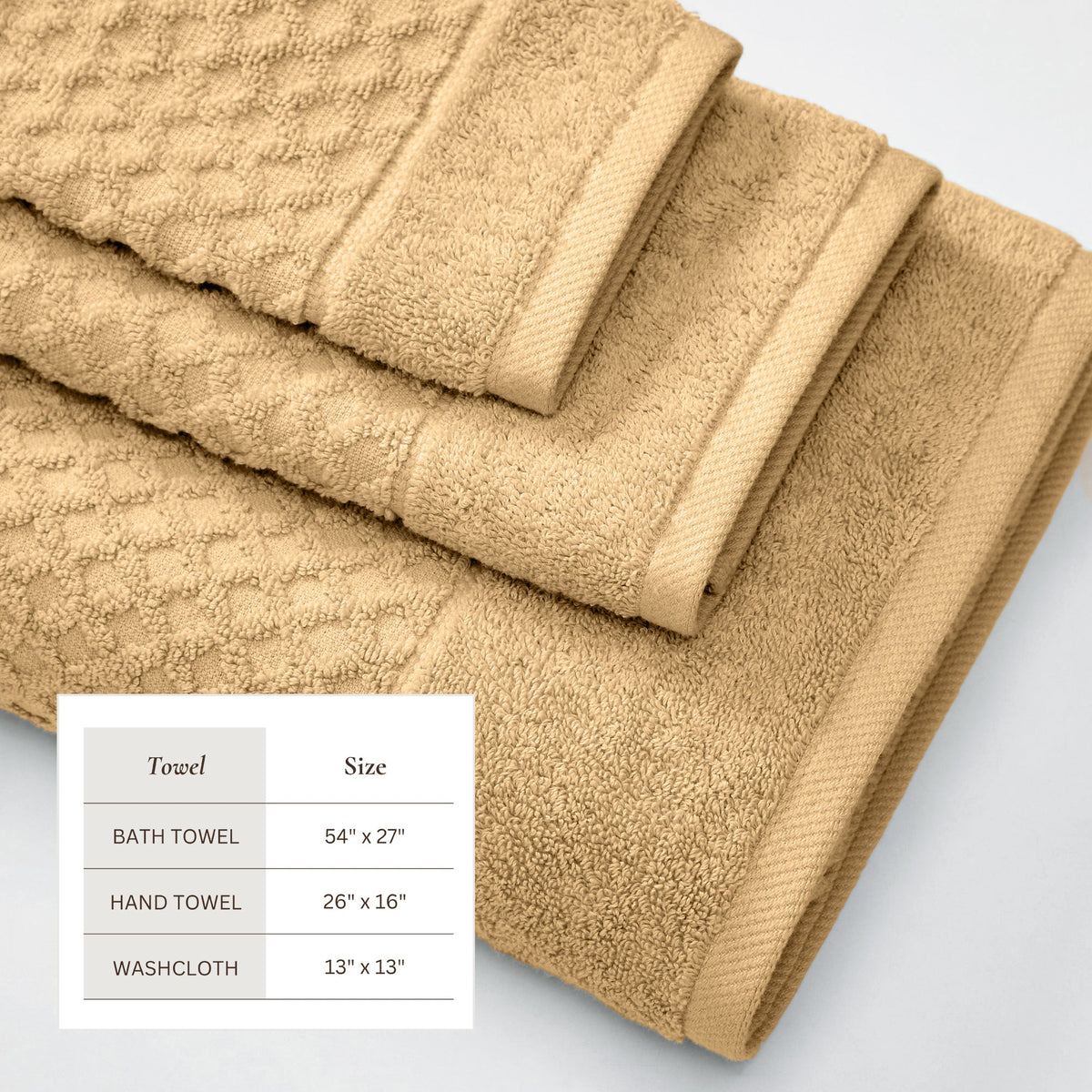 Grayson Diamond Waffle Cotton Towels