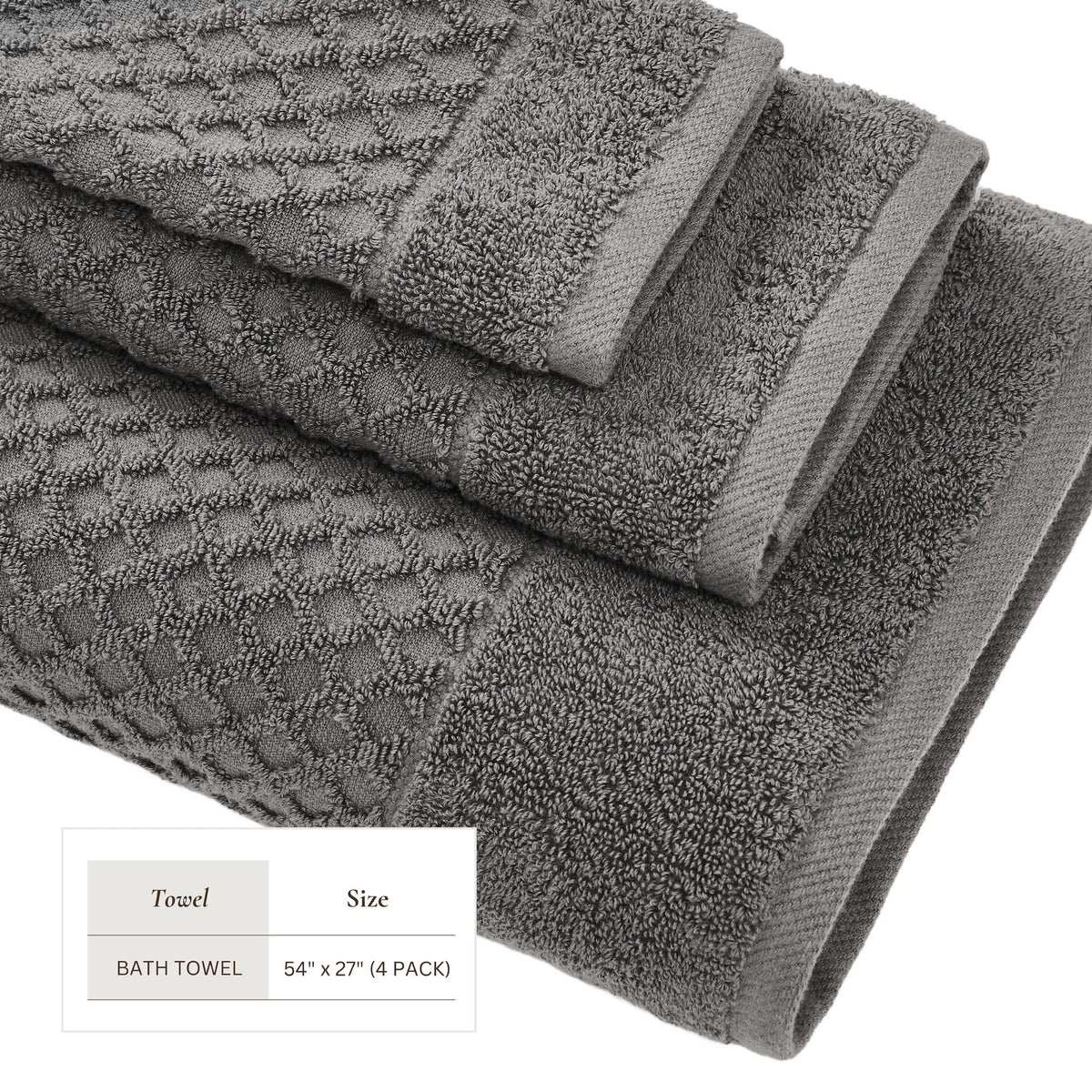 Grayson Diamond Waffle Cotton Towels