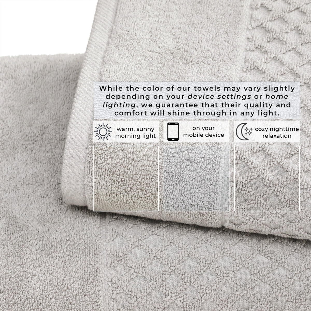Grayson Diamond Waffle Cotton Towels