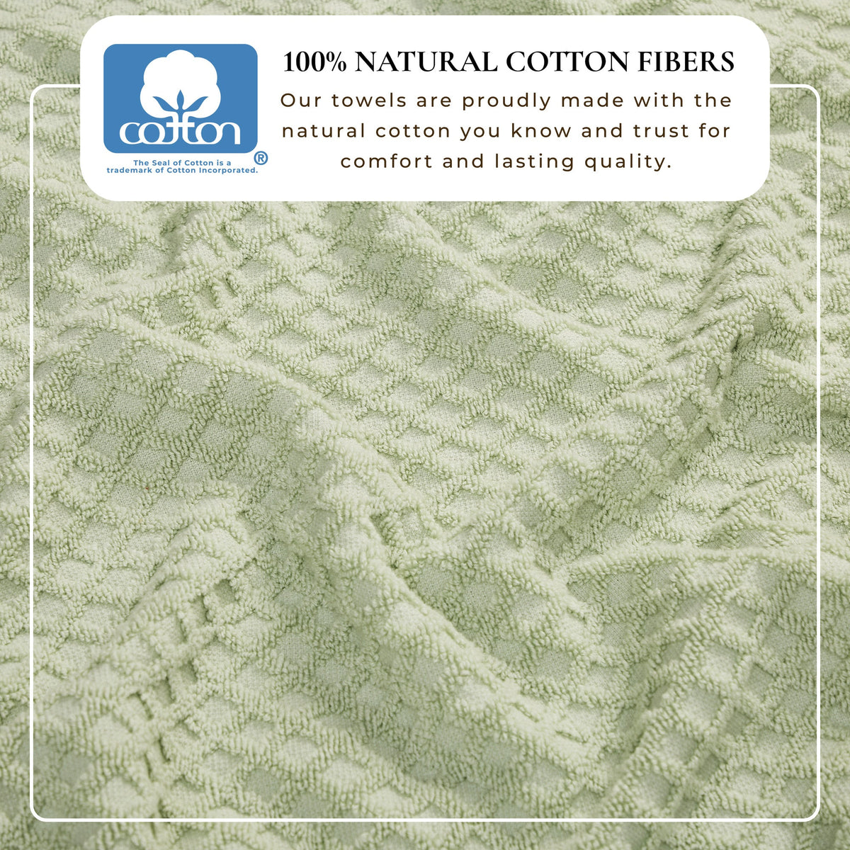 Grayson Diamond Waffle Cotton Towels