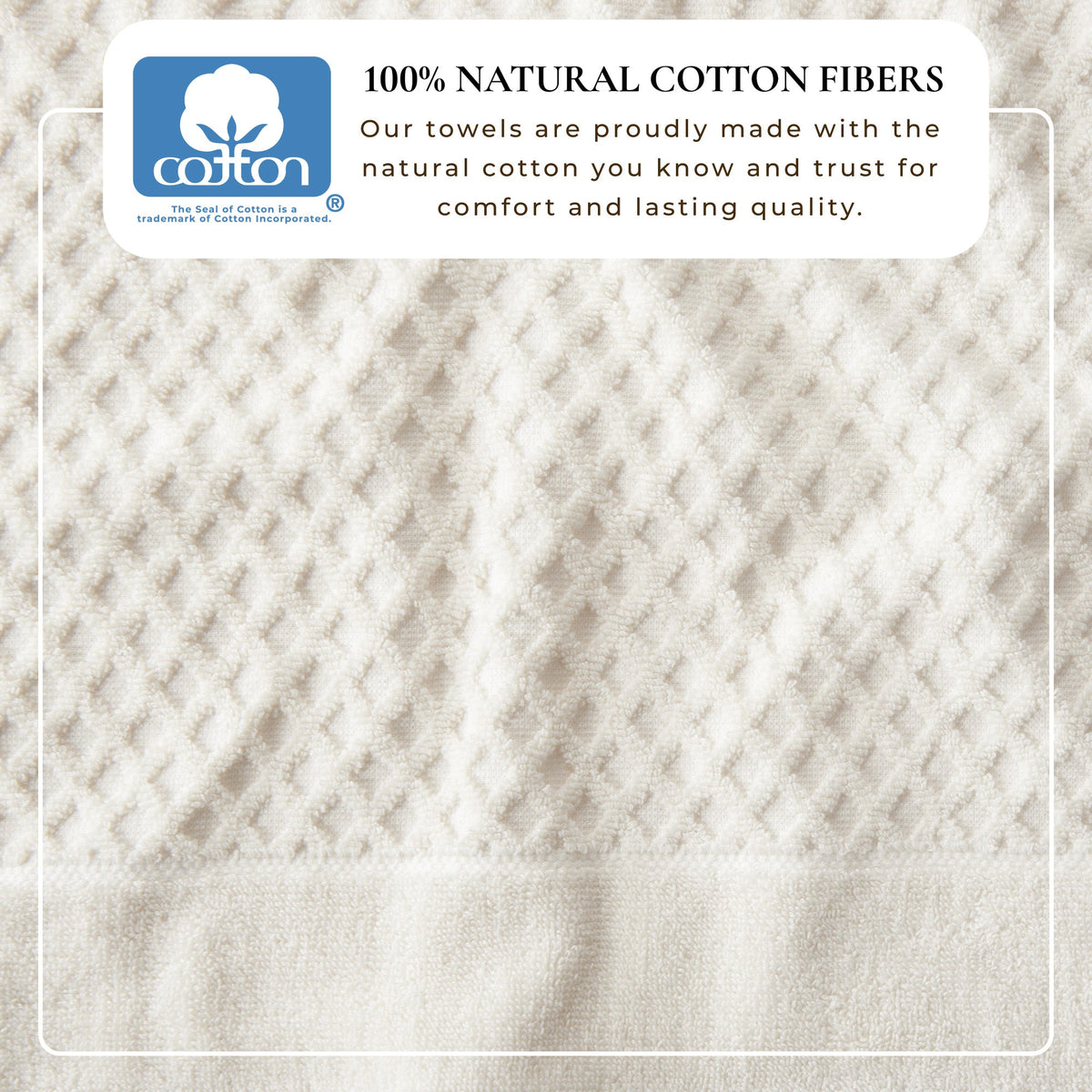 Grayson Diamond Waffle Cotton Towels