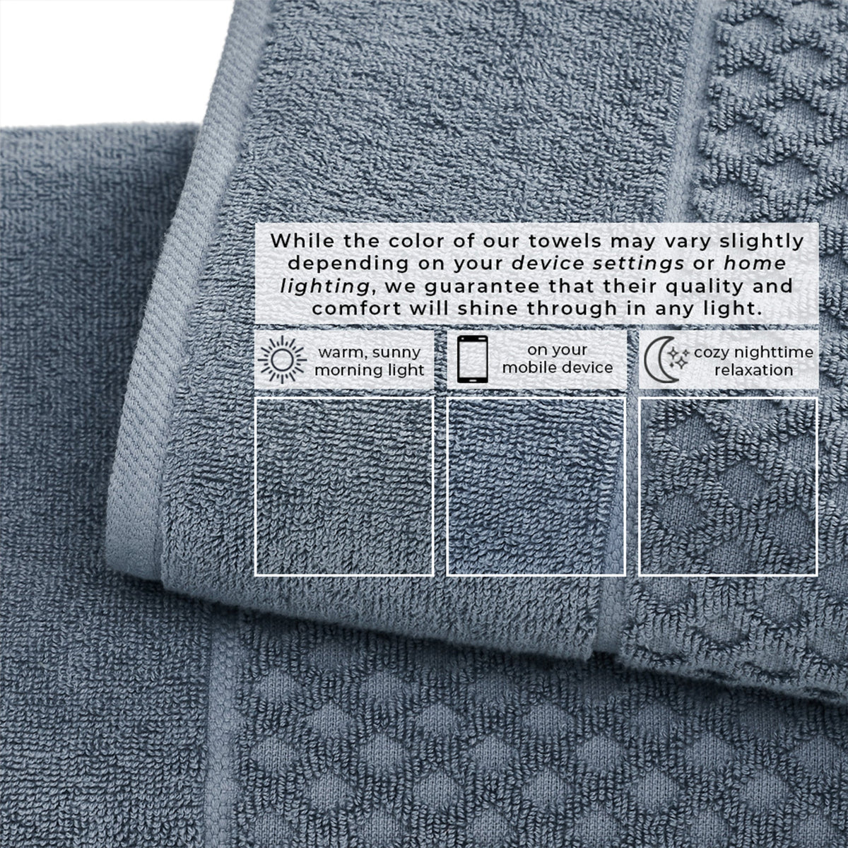 Grayson Diamond Waffle Cotton Towels