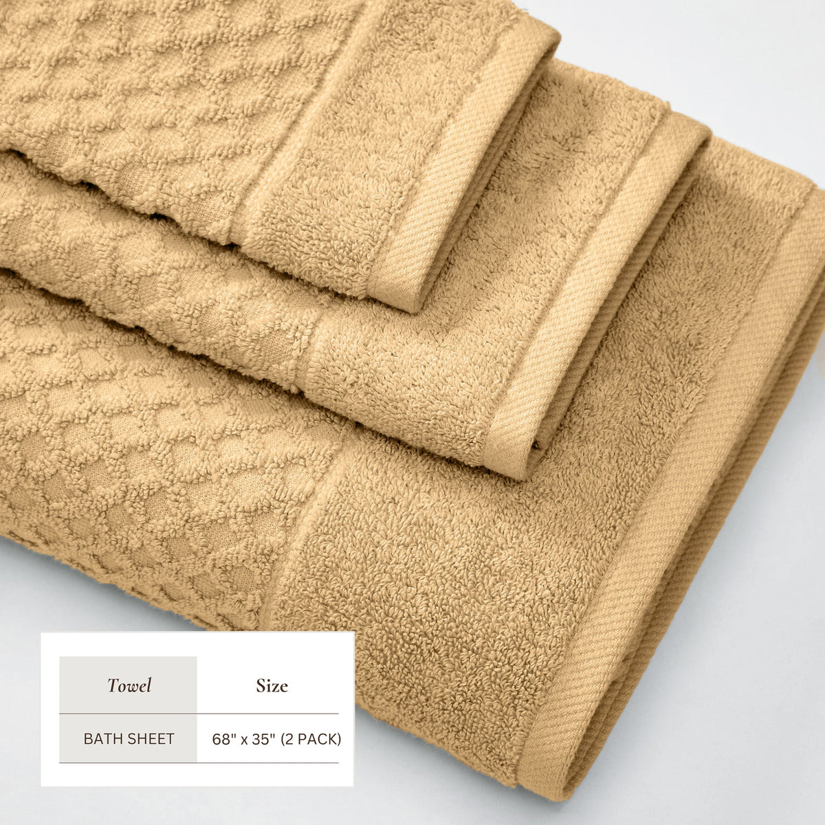 Grayson Diamond Waffle Cotton Towels
